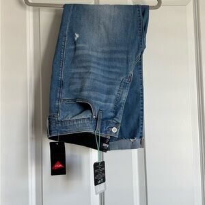 New LuLaRoe Size 32 Medium Wash Distressed Skinny Fit Denim Blue Jeans